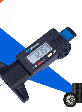 Depth Gauge 0-25.4mm/0.01in LCD Tire Tyre Wheel Tread Depth