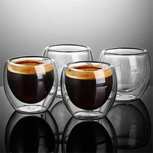 Simplicity Heat-resistant Double Wall Shot Wine Beer Glass E