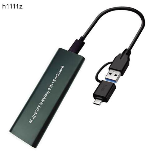 M.2 NVME SSD to USB .1 Case, 10Gbps Dual Protocol M2 NVMe B