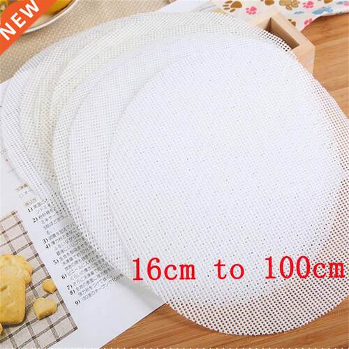 white Round Dumplings bamboo steamer Mat paper Silicone Non