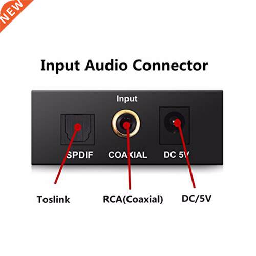 .5mm Jack Digital to Analog Audio Converter Optical SPDIF C
