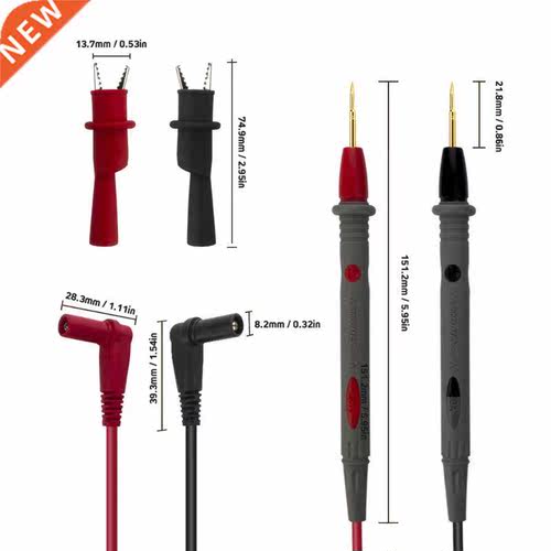 Multimeter Test Leads with Alligator Chips Tester Needle Tip