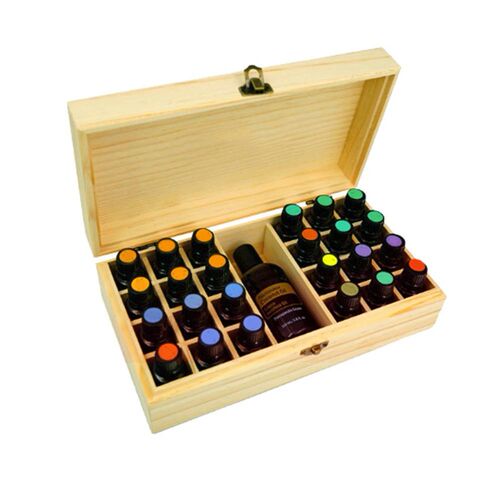 Wooden Essential Oil Storage Box Solid Wood Essential Oil Bo