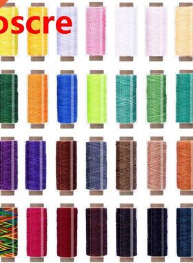 36 Colors Waxed Thread Cord 1188Yards Colorful Leather Thre