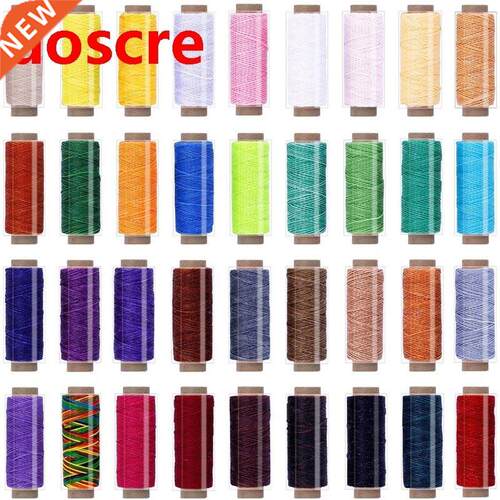 36 Colors Waxed Thread Cord 1188Yards Colorful Leather Thre