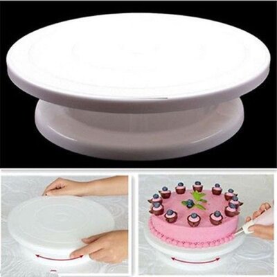 seful Cake Base Rotating Cake Stand Sugarcraft Turntable Pla