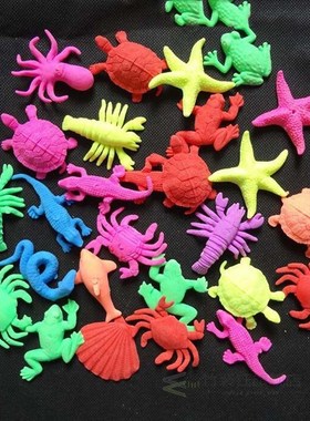 50pcs Ocean Animal Growing Marine Biology Sea Animals Toy So