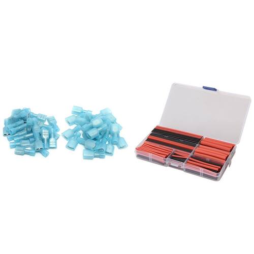 150Pcs 2:1 Black Red Polyolefin Heat Shrink Tubing Tube 50