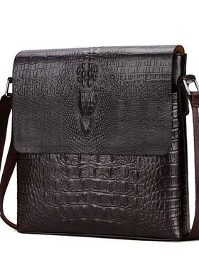 Crocodile Pattern Business Vertical Section PU Leather Korea