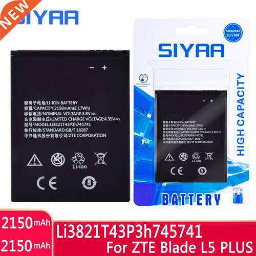 Original SIYAA Battery LI3821T43P3H745741 For ZTE Blade L5