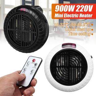 900W Electric Heater Mini Fan Heater Desktop 220V Remote Con