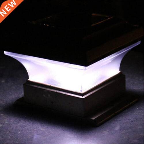 Outdoor Garden Solar Lght 28LEDs Post Deck Cap Square Fence