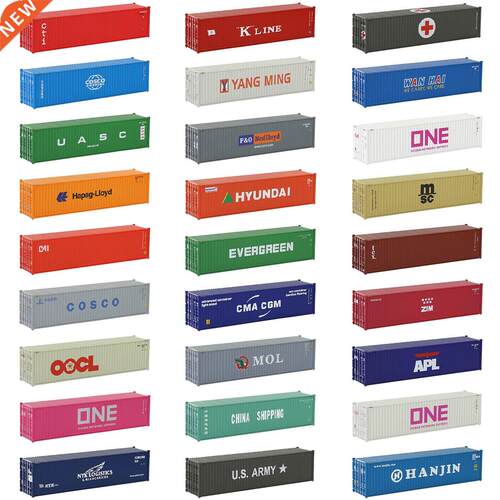 C8746 1pc HO Scale 1:87 40ft Shipping Container 40' Carg