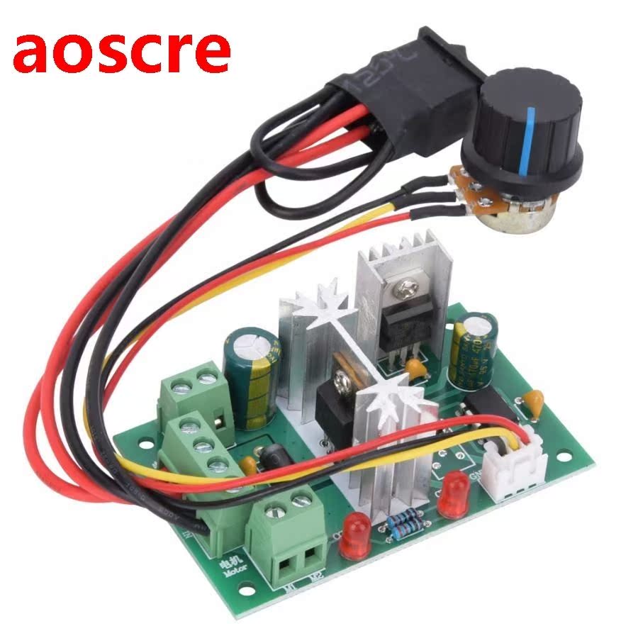 DC 6-30V 6A Motor Speed Controller CW CCW PWM Speed Regulati
