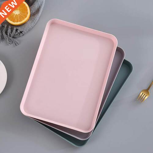 1Pc Nordic Rectangular Tea Tray Plastic Storage Tray Home Ki