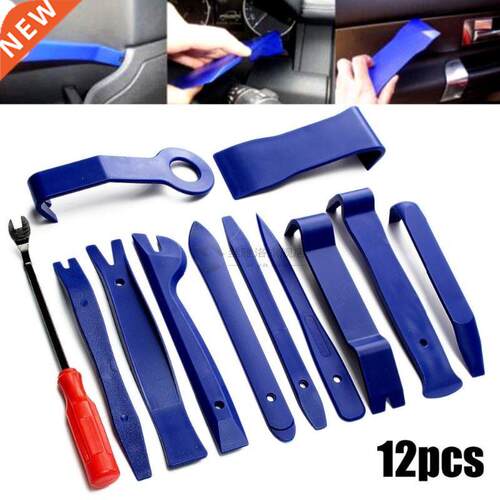 12pcs Pro Car Removal Pry Open Tool Kit Auto Audio Door Das