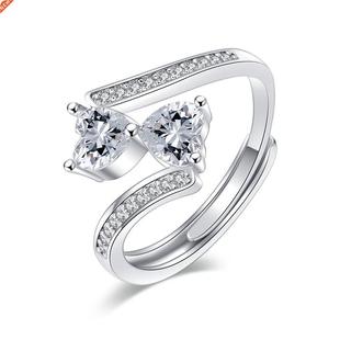 Silver Prong Setting Rings ndy Princess Infinite Sparkling L