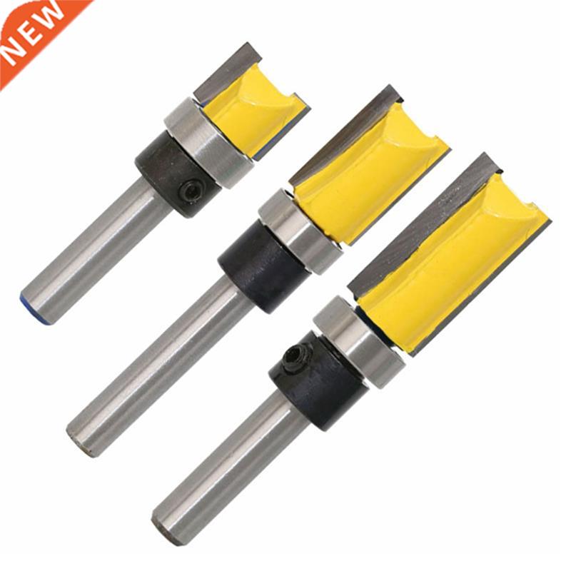 3Pcs 1/4 Inch Flush Trim Router Bit Pattern Bit Top Bottom