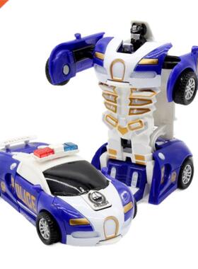 Plastic Transformation Robot Car Toy For Boys Action Figure