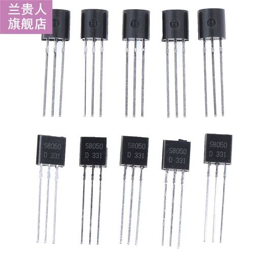 100PCS S8050 TO-92 New In-Line 0.5A/40V PNP Throug Hole