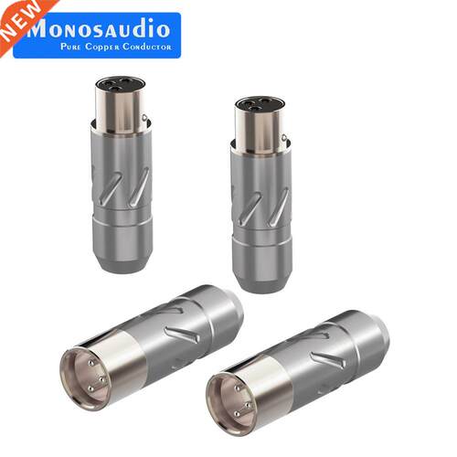 Monosaudio XM700R/XF700R Pure Copper Rhodium plated XLR Plug