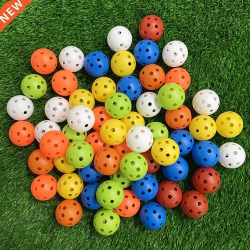 24Pcs 42MM Airflow Plastic Perforated Color Indoor Golf Prac