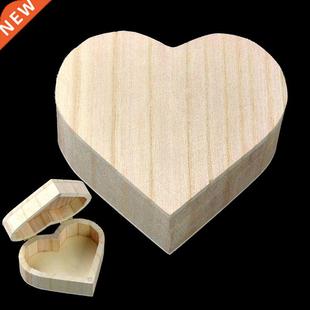 Storage Box Heart Shape Wood Box Jewelry Box Wedding Gift Ma