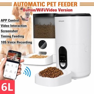 NEW 6L Automatic Pet Feeder For Cats WiFi Smart Dog Feeder W