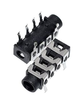 10pcs PJ-313B PJ313B Phone Jack 3.5mm 6 Contacts 4 Conductor