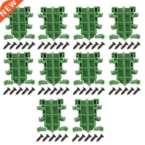 10 Sets 35mm PCB DIN C45 Rail Adapter Circuit Board Mounting