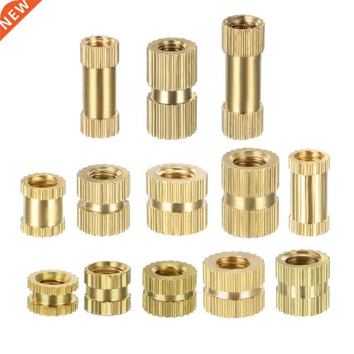 50Pcs Female Thread Brass Knurled Threaded Insert Embedment