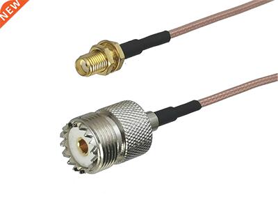 1Pcs RG316 SMA Female Jack Bulkhead to UHF SO239 Female Conn