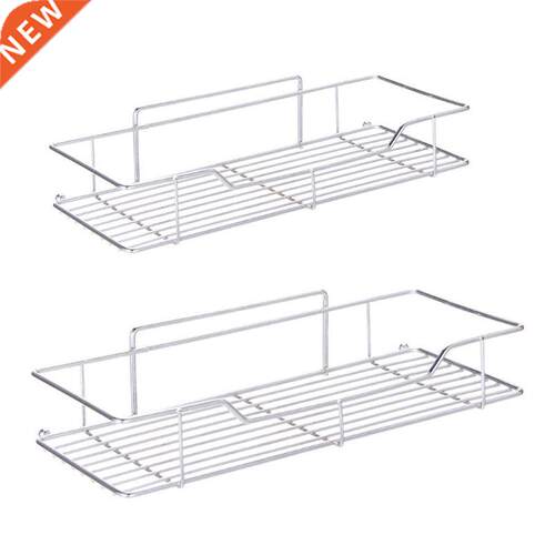 Stainless Steel Shower Organizer Basket Bathroom Shelf Wall