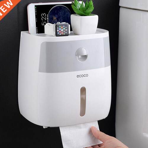 Wterproof Wll Mount Toilet Pper Holder Mobile Phone Holde