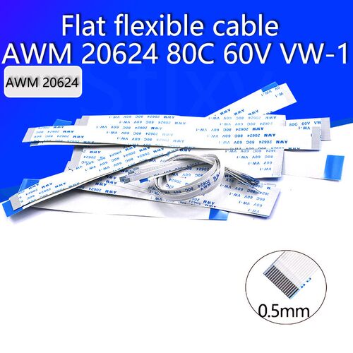 10PCS Flat flexible cable FFC FPC LCD cable AWM 20624 80C 60