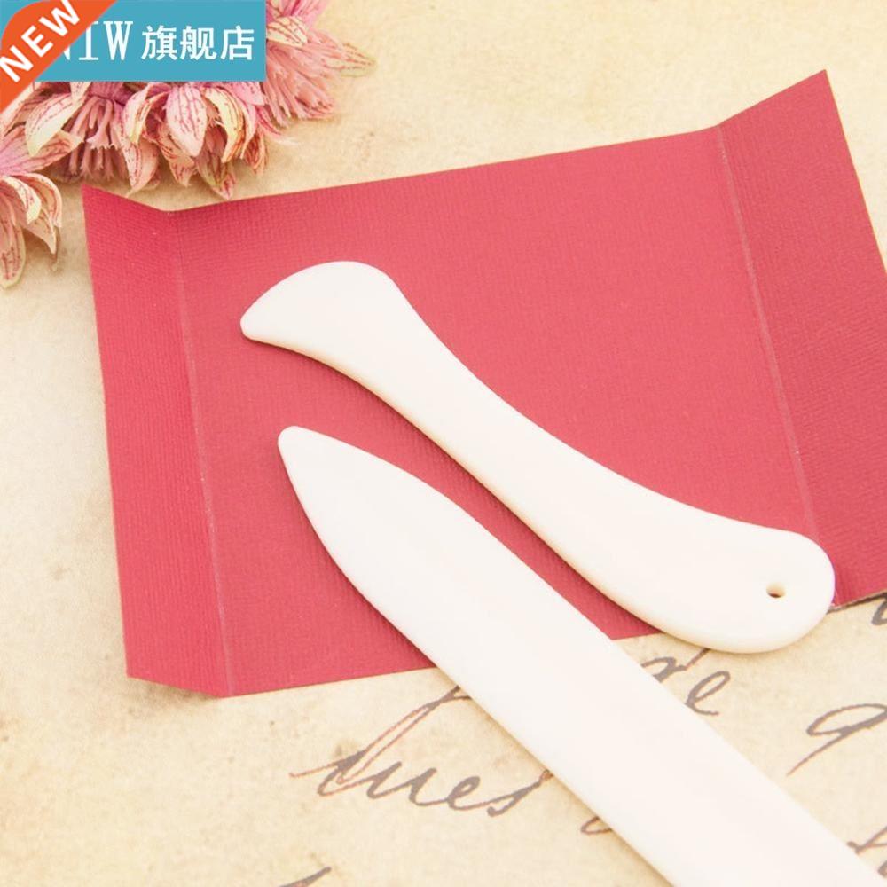 2pcs Folder Paper Creaser Tool Plastc Bone Scorng Foldng