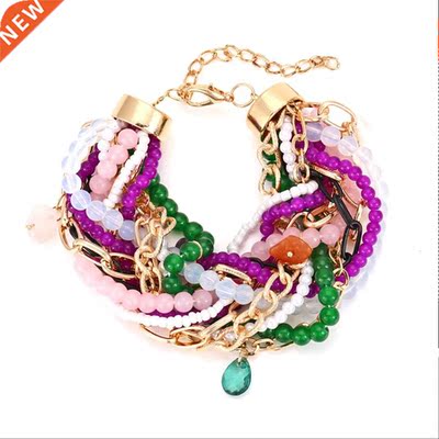 Bohemia Multi-layer Winding Charm Bracelet Exaggerated Hand