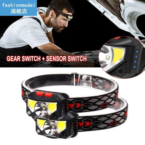 XPG+COB Led Headlamp Hands-free Headlamps Portable Mini Flas