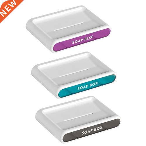 Double-layer Drawer Soap Dish Wall-mounted Drain Soap Rack f