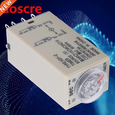 H3Y-2 Time Relay 8Pins Delay Timer 0.01s 0-3s Adjustable Tr