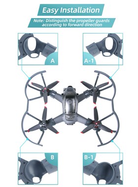1 Set Drone Propellers Guards Quick Release Props Protective
