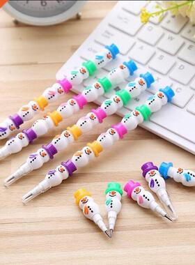1 PCS Stationery Cute Snowman Pencils Cartoon Gift Pencil W