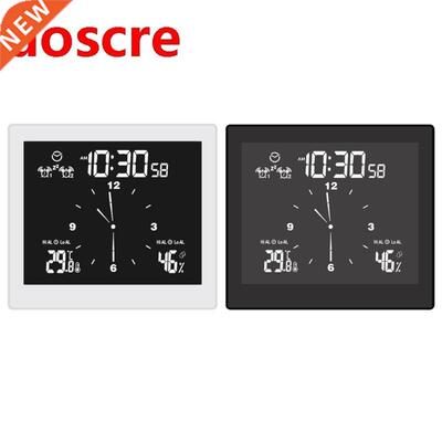 P65 Waterproof Bathroom Clock wth Thermometer Humdty Tm