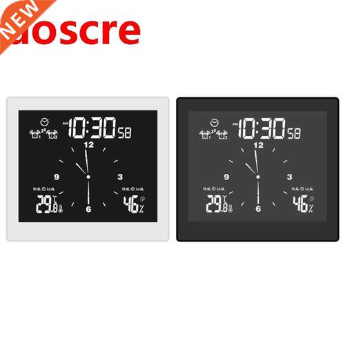 P65 Waterproof Bathroom Clock wth Thermometer Humdty Tm