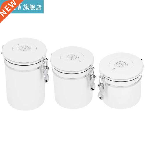 Tea Caddies Stainless Steel Sealed Canister Coffee Flour Sug