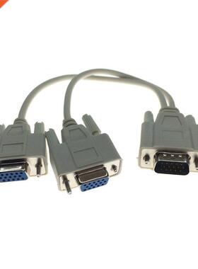 VGA Splitter Cable 15 Pin VGA Male To 2 Female Splitter Cabl
