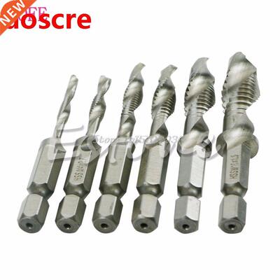 6 x High Speed HSS Machine Screw Thread Metric Plug Hand Tap