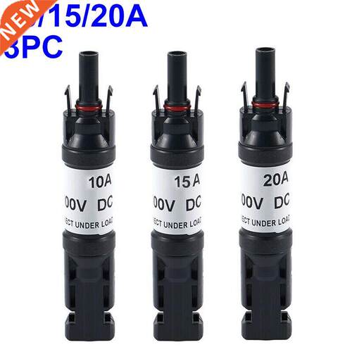 3pcs Photovoltaic Fuse Diode Connector 10A 15A 20A UL94-V0 I