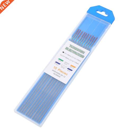 10pcs/set TIG Welding Tungsten Electrodes Rod 2% Thoriated 1