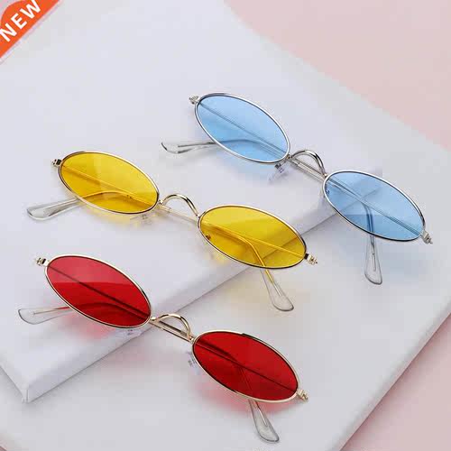 1PC Fashion Design Retro Small Oval Sunglasses Okulary Vinta
